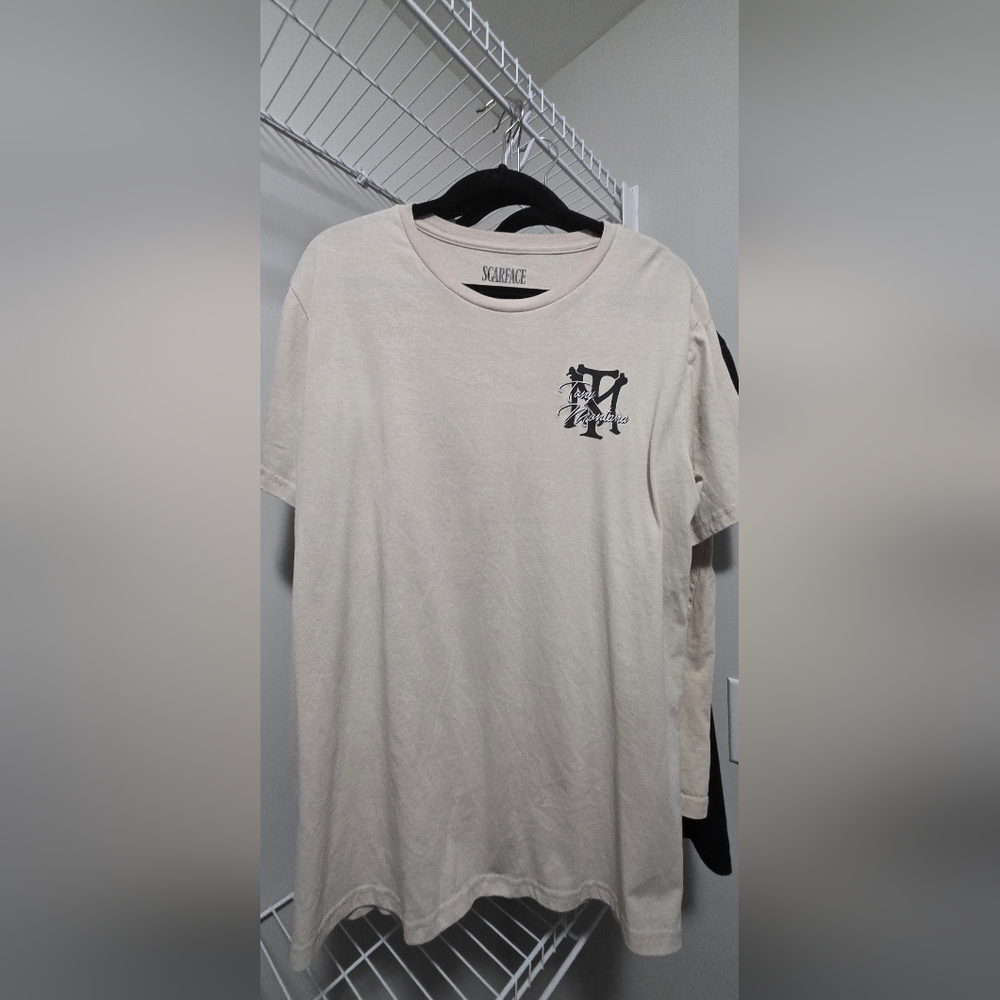 Saturdays NYC Beige Graphic Short Sleeve Tee